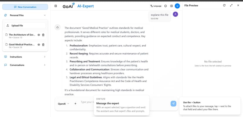 AI Expert screen 4